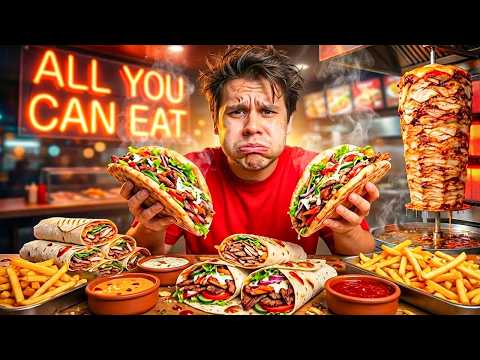 Germany's FIRST ALL YOU CAN EAT DONER! 🥙 - HOW MANY CAN I EAT?