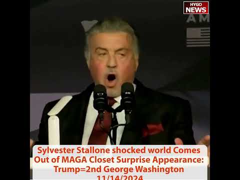 Sylvester Stallone shocked world Comes Out of MAGA Closet Surprise Appearance: Trump=2nd George Wash