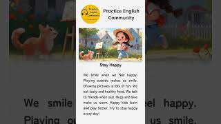 English Listening Practice – A Short Stay Happy | Short English Story with Subtitles