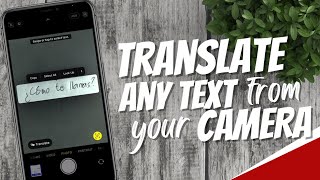 How to translate text using your iPhone Camera