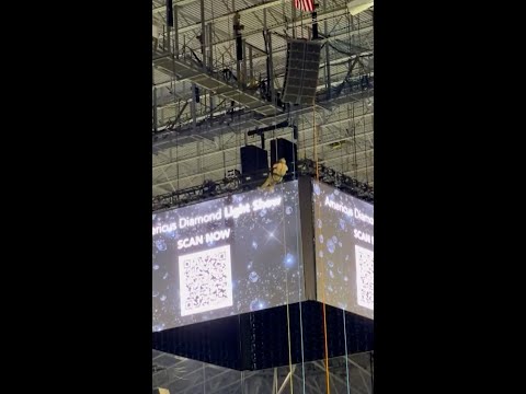 Air Force service member dies after fall arena rafters