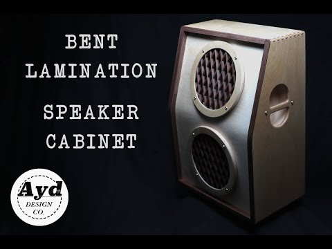 Curved Guitar Amp Speaker Cabinet - Bent Lamination - DIY 2x12 Build Woodworking