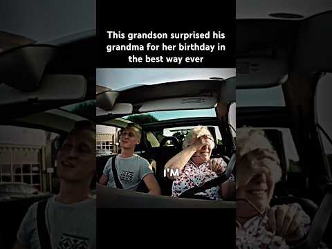 Best grandson ever #real #birthday  #birthdaysurprise #family