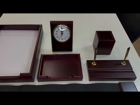 Миниатюра изображения товара Настольный набор Wenzhou Bochenxuan Crafts 558373 (7пр, красное дерево)