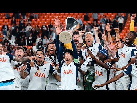 TOTTENHAM HOTSPUR WIN THE EUROPA LEAGUE! | Post match scenes and trophy lift uncut