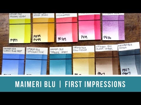 MaimeriBlu Watercolor Review | First Impressions