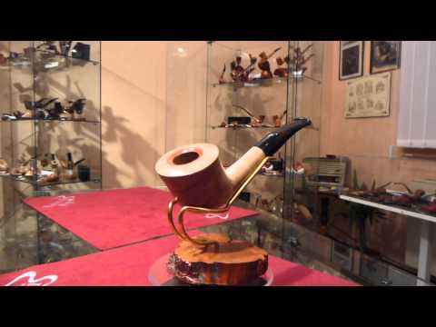 Pipa in mimosa half bent freehand - www.paronellipipe.it