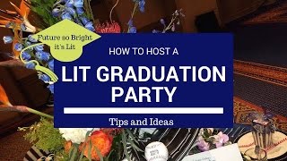 How to Host a Lit Graduation Party featuring Dollar Tree Couture Decor