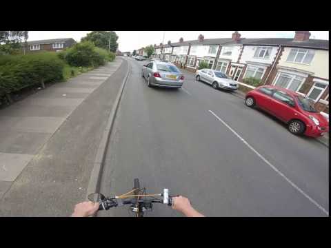 driver close passes cyclist
