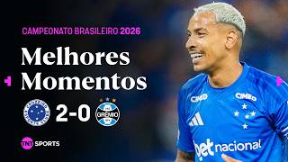 MATHEUS PEREIRA DÁ ASSISTÊNCIA DE COSTAS E GERSON TAMBÉM DÁ PASSE PRA GOL | CRUZEIRO 2X0 GRÊMIO