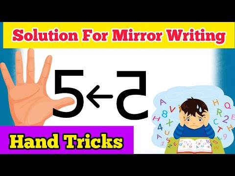 Help children to avoid mirror Writing or reverse writing/hand trick @sumitra987