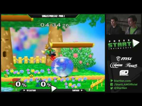 Press Start Day 1 - Singles Pools R2 - Pool 1: SP|Cactuar (Fox) vs Santiago (Fox/Sheik)