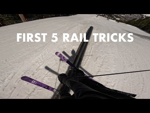 First 5 Rail Tricks to Learn on Skis