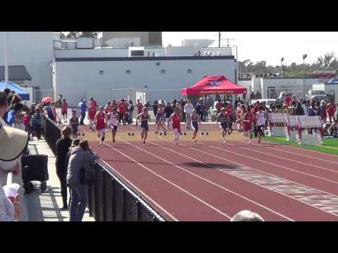 JVB 100m vs Marina & NH 4-3-14 - Los Alamitos Boys