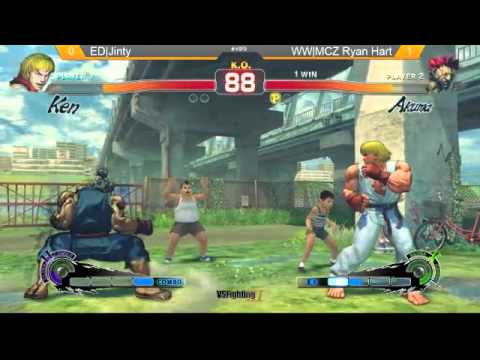 VSFighting III - SSF4 AE: ED|Jinty Vs WW|MCZ Ryan Hart (Winners Semi Final)