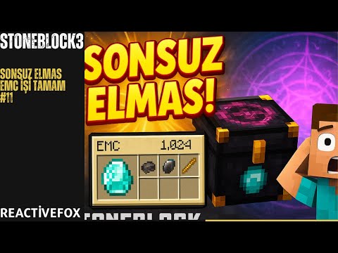 💎 Sonsuz Elmas Makinesi Kuruldu! EMC Sistemi Artık Hazır! | Minecraft StoneBlock 3 #11