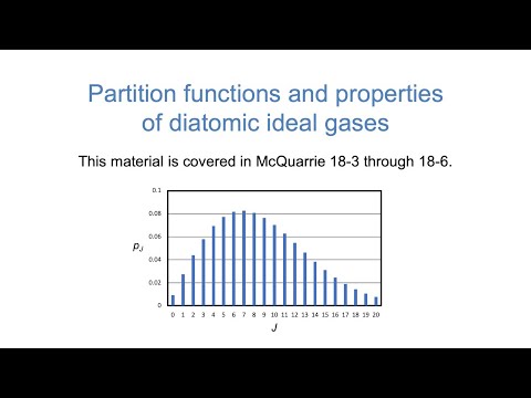 Statistical Mechanics #4: Properties of Diatomic Ideal Gases (WWU CHEM 462)