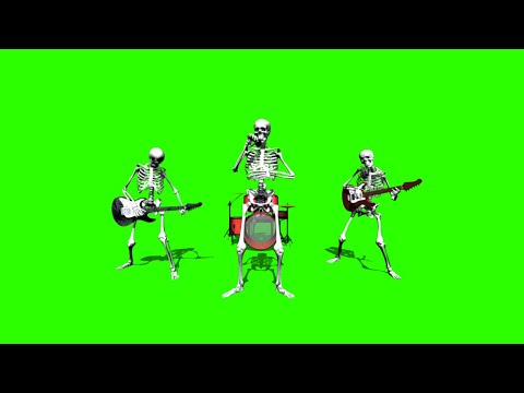 Band of Skeletons #1 / Green Screen - Chroma Key