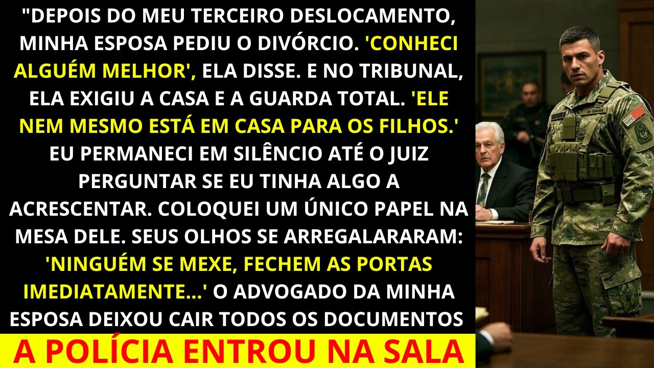 Minha esposa exigiu o divórcio após minha terceira missão. Então, apresentei um documento que mudou