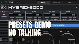 Video thumbnail for UVI Hybrid-6000 presets demo - combo, single and stacked patches. by Nu-Trix The Synth Guy