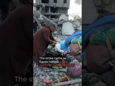 'What ceasefire?' Palestinians inspect destruction after Israeli strike