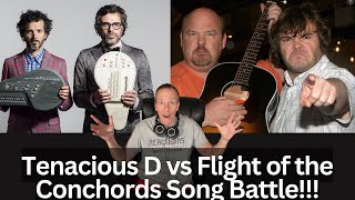Reaction To Tenacious D vs Flight of the Conchords Song Battle! Wonderboy vs Robots!