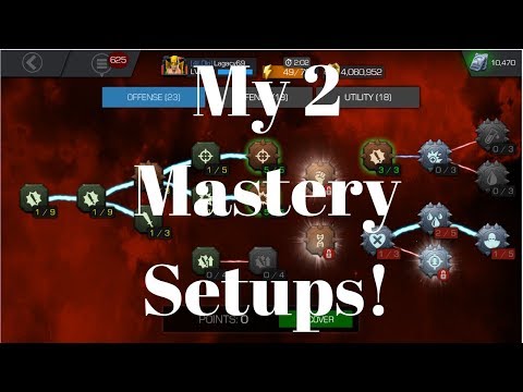 My 2 Main Mastery Setups!