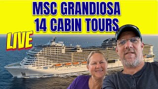 14 CABINS Toured in this 1 Video on MSC Grandiosa