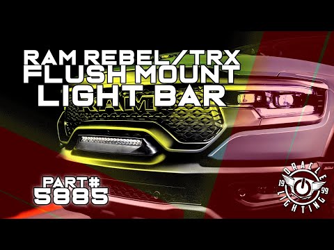 Flush LED Light Bar Installation on RAM Rebel/ TRX Front Bumper by ORACLE Lighting