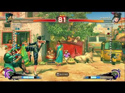 AOI MOMO [Bison] vs sm1220 [Juri] SSF4 Japanese Online Ranked Matches - TRUE-HD