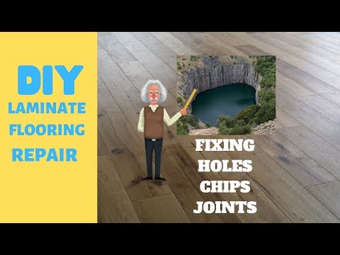 LAMINATE FLOORING REPAIR BEGINNERS - HOW TO FILL...