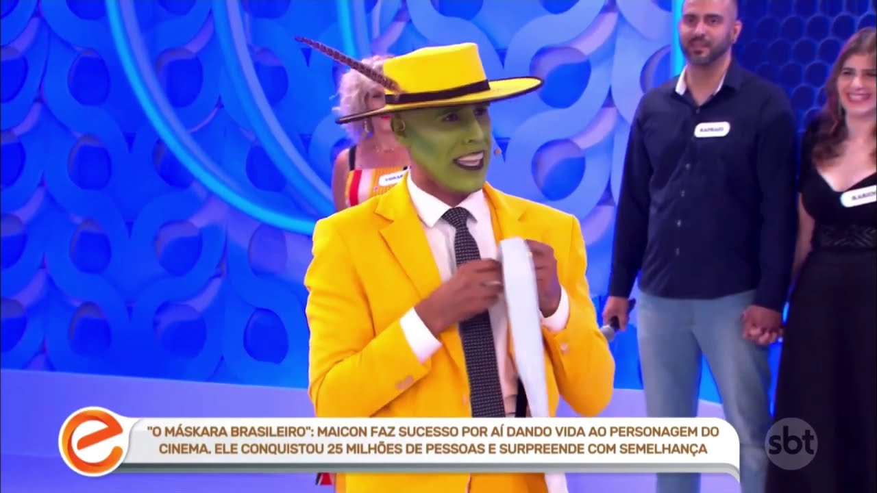Máskara brasileiro no programa Eliana Famosos da internet (Maicon Mask)