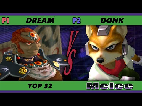 S@X 389 Online Top 32 - Dream (Ganondorf) Vs. Donk (Fox) Smash Melee - SSBM