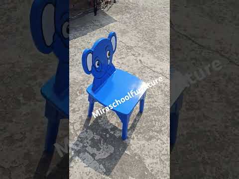Kids Wooden Blue School Chair