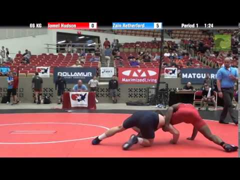 66 KG Jamel Hudson vs Zain Retherford