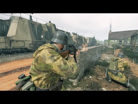 Enlisted: Wehrmacht vs Red Army - Armored Train Escort - Battle of Berlin | No Commentary