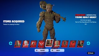 How To Get Guardians Of The Galaxy Pack FREE In Fortnite! (Unlock Drax, Young Adult Groot & Mantis)