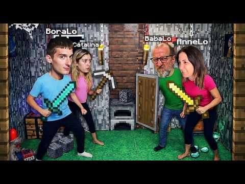 GERÇEK HAYATTA AİLEM İLE MİNECRAFT KAPIŞMASI