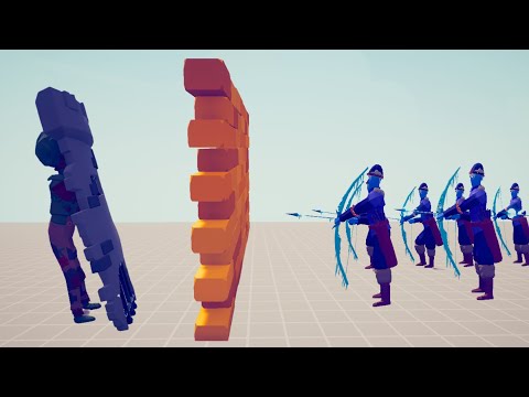 ZOMBIE WALL SHIELD vs EVERY ARCHER - Totally Accurate Battle Simulator TABS
