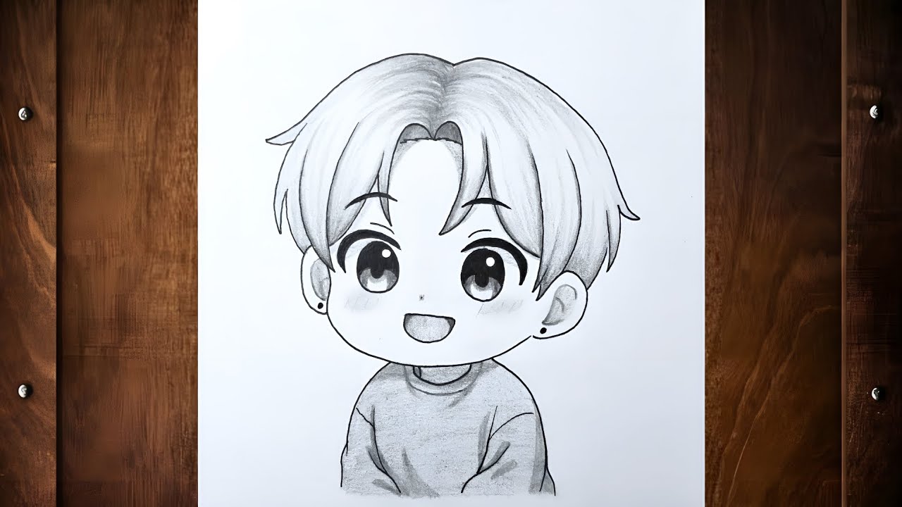 How to Draw a Cute Chibi Boy Step by Step | Easy Anime Drawing Tutorial for Beginners