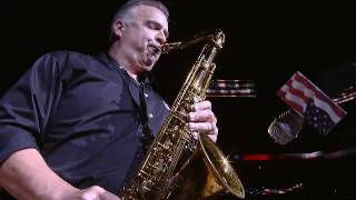 Joe Pags performs The National Anthem on Saxophone