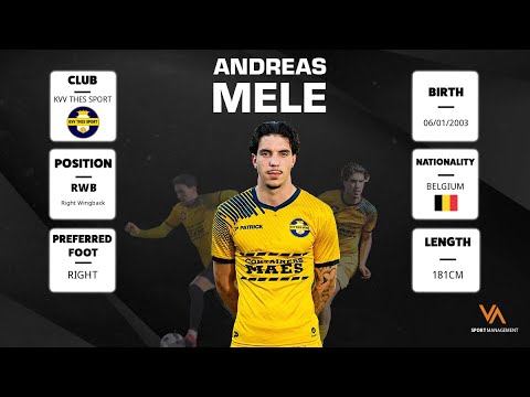 Andreas Mele - Left/Right Wingback - Thes Sport - 3rd league Belgium