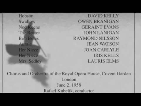 Peter Pears sings "In dreams I've built myself" from Act II of Peter Grimes