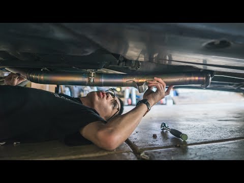 Installing the Tomei Front Pipe!