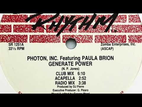 Photon, Inc. feat. Paula Brion • Generate Power (Radio Mix) (1991)