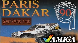 SHIT GAME TIME: PARIS DAKAR 1990 (AMIGA - Contains Swearing!)