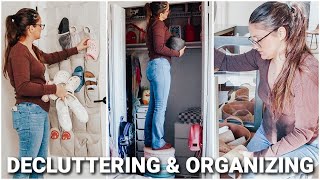 CLEAN UP, DELCUTTER & ORGANIZE 2025 | STORAGE CLOSET CLEAN OUT |  DECLUTTERING & ORGANIZING