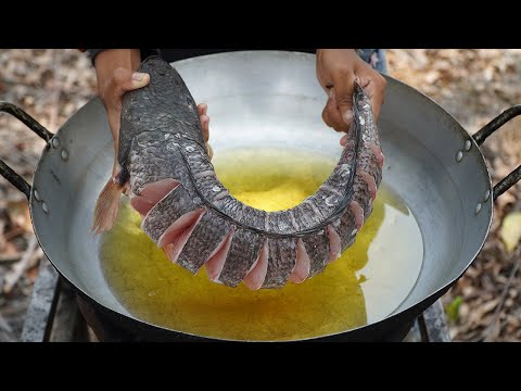 Tasty Deep Fried Fish Recipe / Big Fish Cooking Soybean Paste