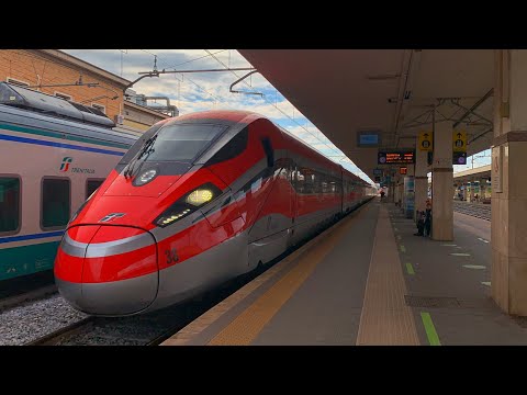 LA PARTENZA DEL FRECCIAROSSA 1000 dalla STAZIONE DI FOGGIA!