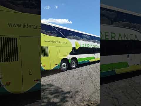 ônibus da empresa liderança chegando na rodoviária de Piracanjuba (GO) #onibus #busologia